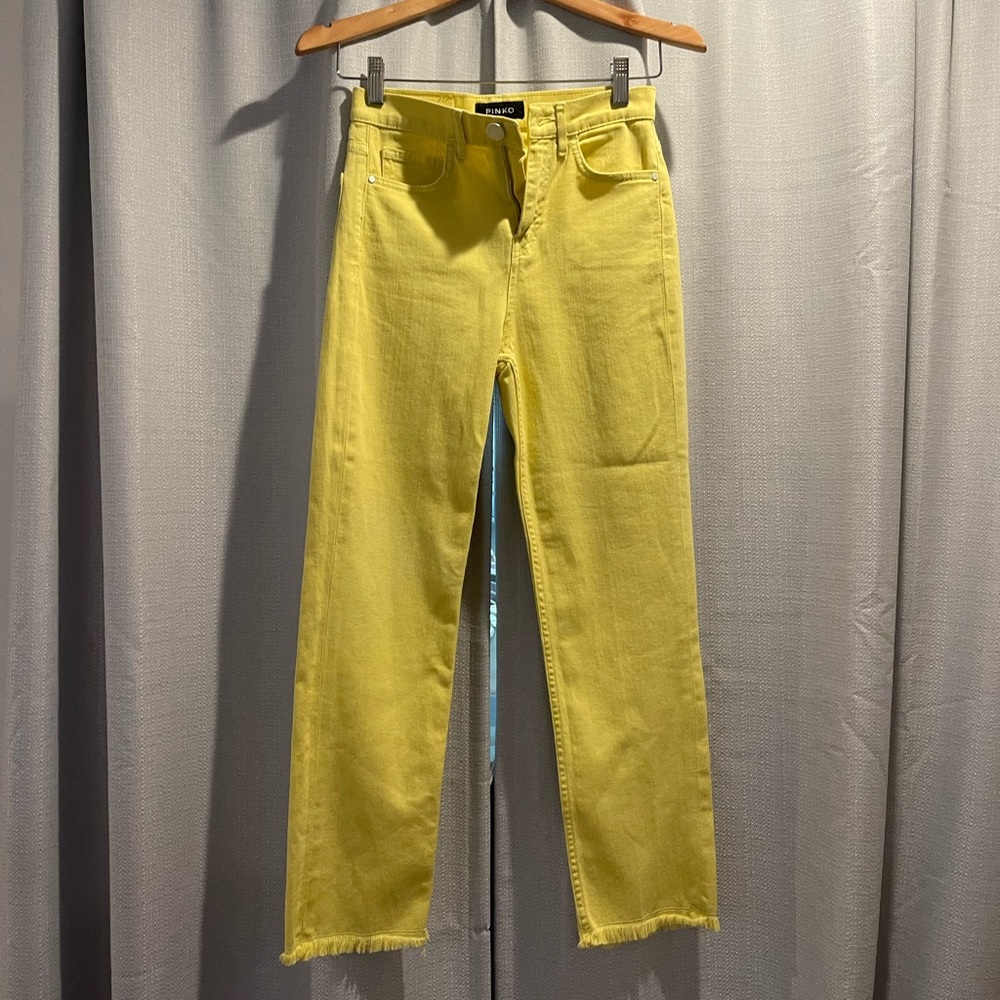 PINKO Sandy yellow denim Jean